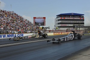 Brittany Force Shawn Langdon  Shootout 1st Ron Lewis Photography 
