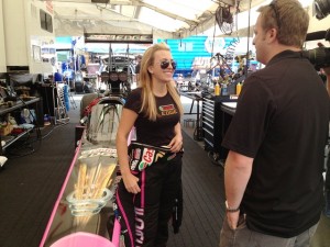 Brittany Force and ESPN