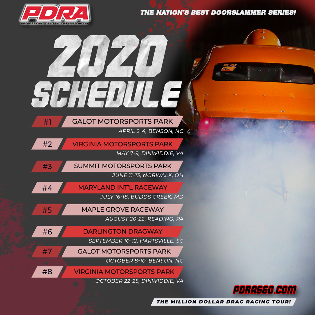 PDRA Releases 2020 Schedule Series’ seventh season to include new stops