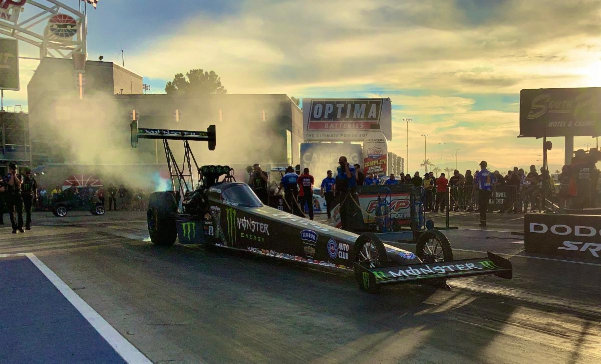 BRITTANY FORCE AND MONSTER ENERGY SWEEP QUALIFYING AT THE STRIP AT LAS ...